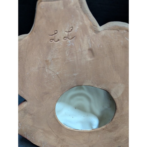 Cowboy Holding Calf Wall Hanging‎ Hand-Painted Ceramic - Picture 4 of 9